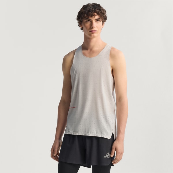 Grey Adi365 H.Koumori Running Tank Top