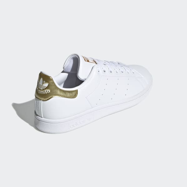 Adidas Women's Stan Smith Cloud White/Glow Pink-Gold Metallic - FW2522