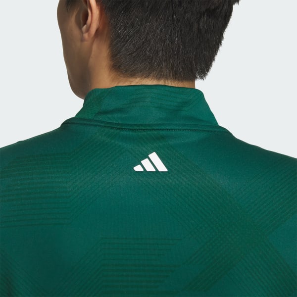 新品　8,490円　アディダスゴルフ　モックネックシャツ　Sサイズ　グリーン adidas アディダス モックネックシャツ 半袖 レディース ゴルフ