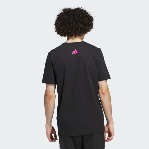 Negro Remera Neon Festival Estampada