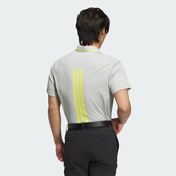 Grey Twistknit Quarter-Zip Short Sleeve Polo Shirt