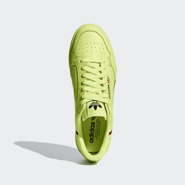 adidas continental 80 neon green