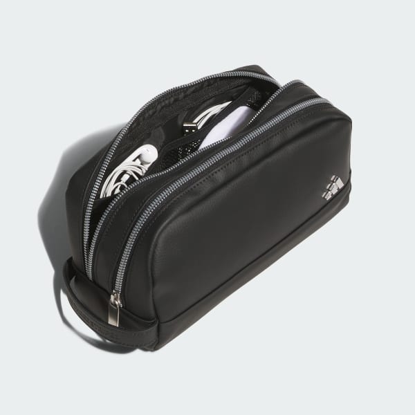Black Two-Way Zip Pouch