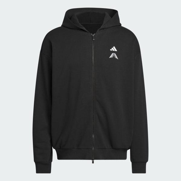 adidas ANTHONY EDWARDS FOUNDATION FULL ZIP HOODY - Black | Free