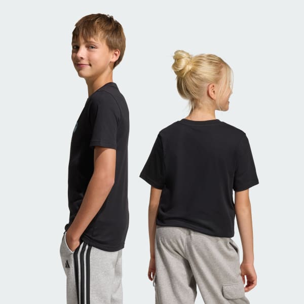 Negro CAMISETA CAMUFLADA CON GRÁFICO PARA NIÑOS