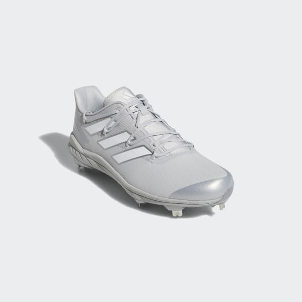 Grey Adizero Afterburner 8 Cleats