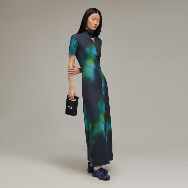 Multicolor Y-3 Fitted AOP Closure Dress