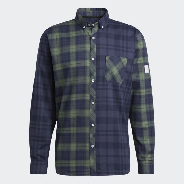 Blue Adicross Flannel Long Sleeve Shirt P9893