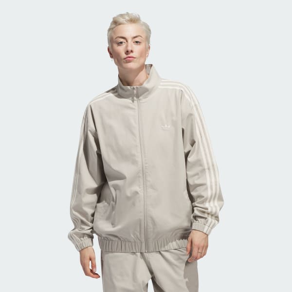 Beige 스케이트보딩 파이어버드 트랙 재킷 (젠더 뉴트럴)