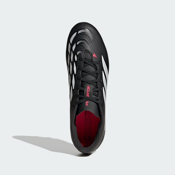 Black PREDATOR CLUB Firm Ground/Multi Ground Football Boots
