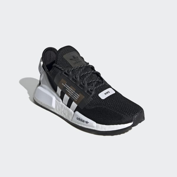 NMD R1 V2 Core Black and White Shoes 