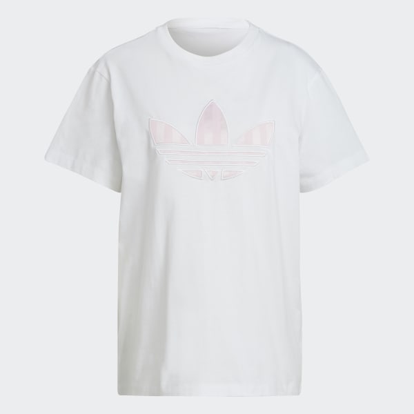 White Loose Trefoil Application Tee JKY75