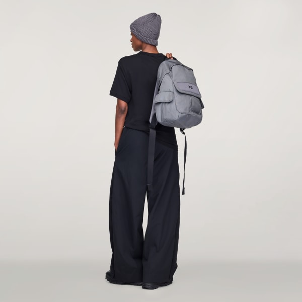 Gri Y-3 Küçük Sırt Çantası