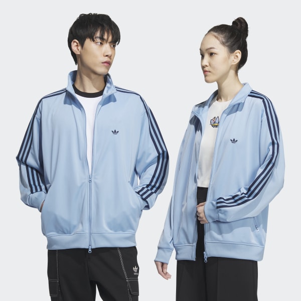 M adidasジェンダーニュートラル トラックジャケット IK9150 水色 アディダス トラックジャケット（ジェンダーニュートラル） - ブルー