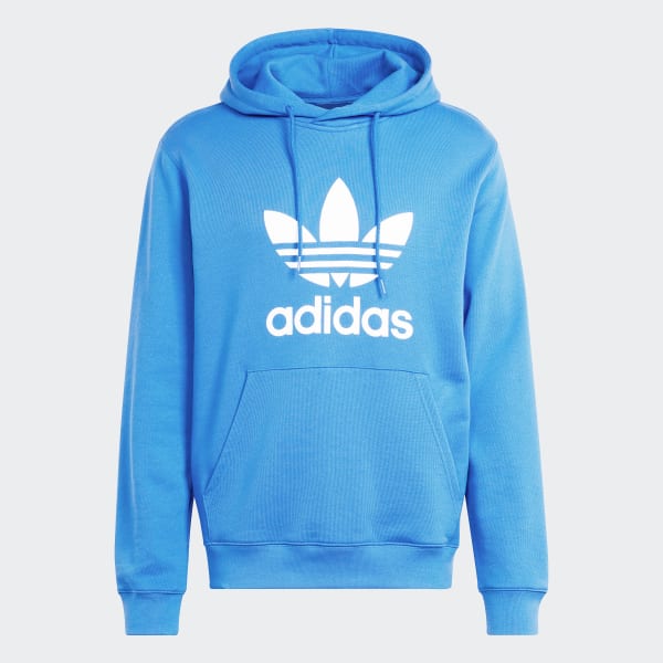 トップス 00s adidas zip hoodie trefoil logo Adidas Trefoil Logo Light Blue Hooded Sweatshirt Hoodie Size