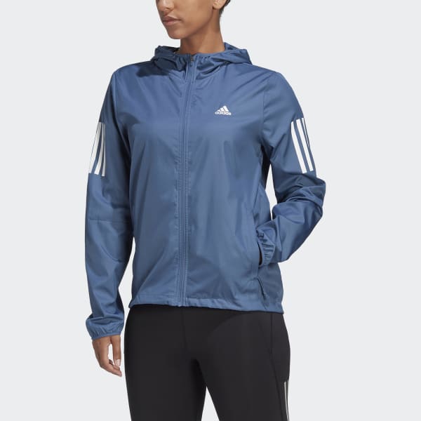 Adidas own the run hooded windbreaker sales