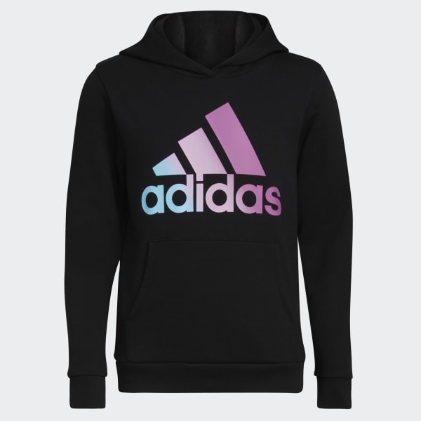 Adidas black sales hoodie girls