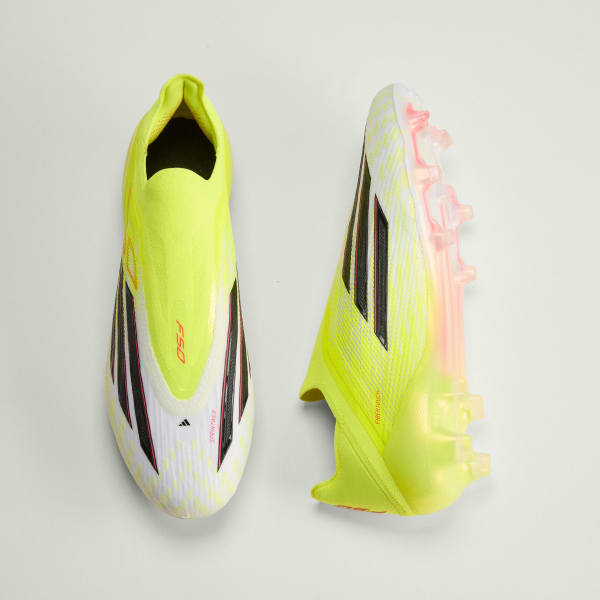 สีเหลือง รองเท้าฟุตบอลไร้เชือก F50 ELITE Firm Ground