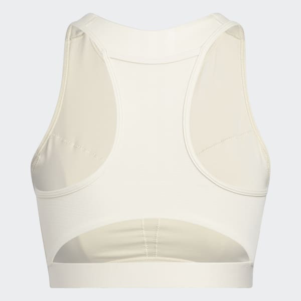 adidas Coreflow Medium Impact Sports Bra in White