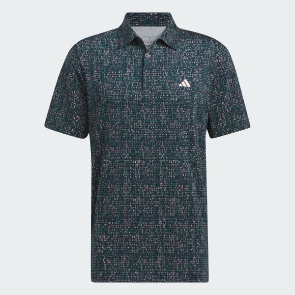 Blue Ultimate365 Power Grid Print Polo Shirt