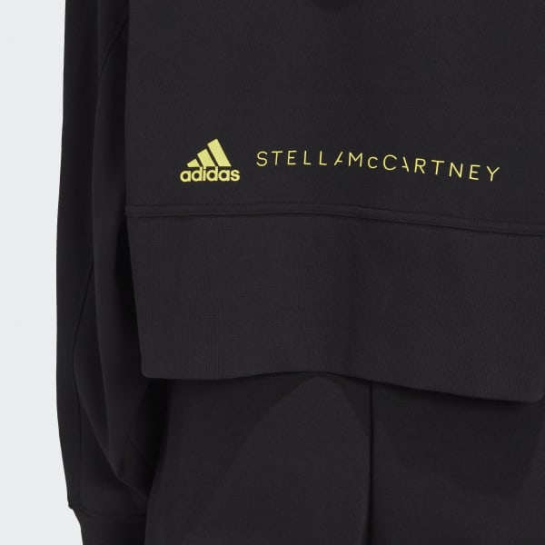 Black adidas by Stella McCartney Cropped Hoodie