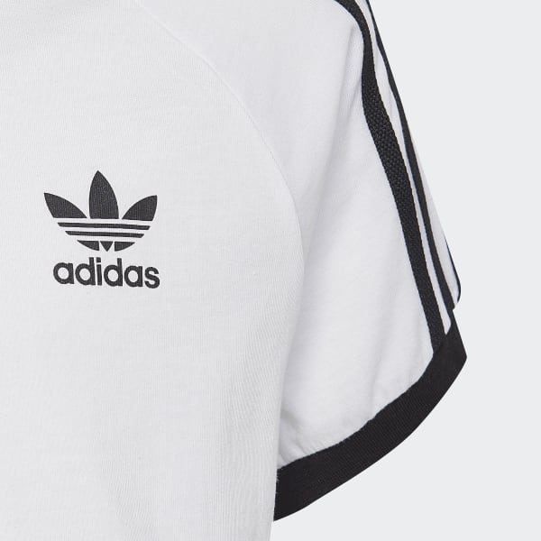 Blanco Camiseta Adicolor 3 bandas