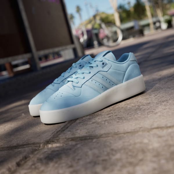 Adidas Rivalry Low Lux Shoes Women s Blue Clear Blue Ivory 8