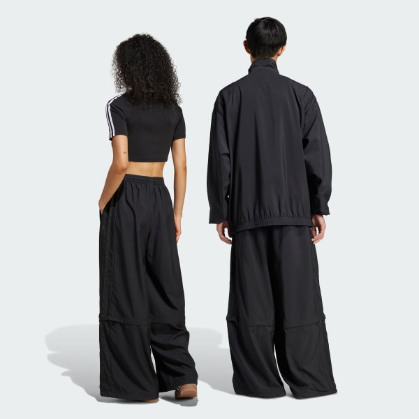Black Rasant Cut Line Track Pants