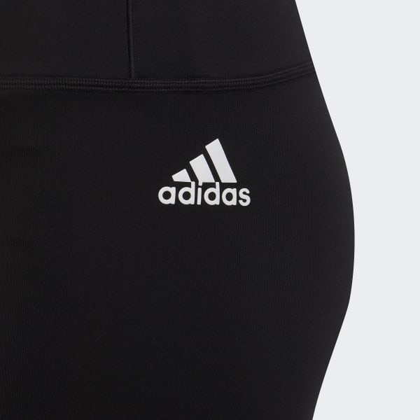 Black Optime AEROREADY Training 3-Stripes Tights