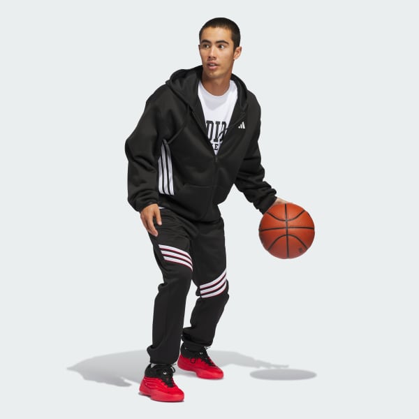 Black ADIDAS CRAZY WARM FULLZIP HOODIE