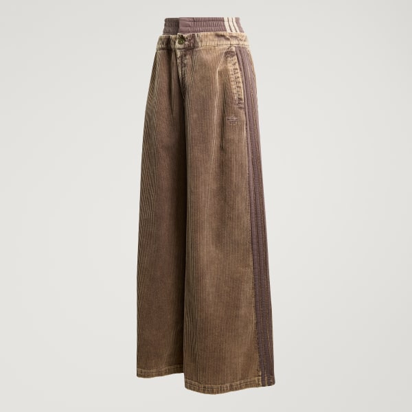 Marron PANTALON OVERSIZE VELOURS CÔTELÉ SST