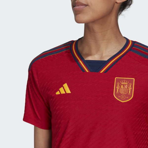 Rojo Camiseta primera equipación España 22 Authentic  MLA19