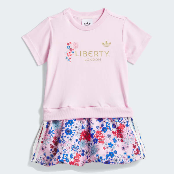 สีชมพู ชุดเดรสและกระโปรง adidas Originals x Liberty London