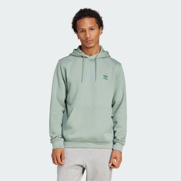 Vert Sweat-shirt à capuche Trèfle Essentials