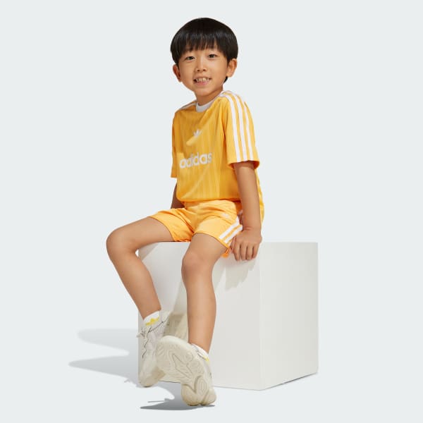 Gold Football Shorts and Tee Set Kids