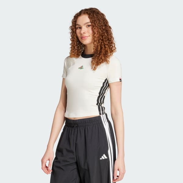 White 피자 그래픽 티