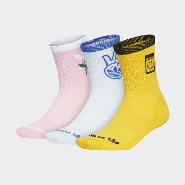 Yellow adidas socks sale