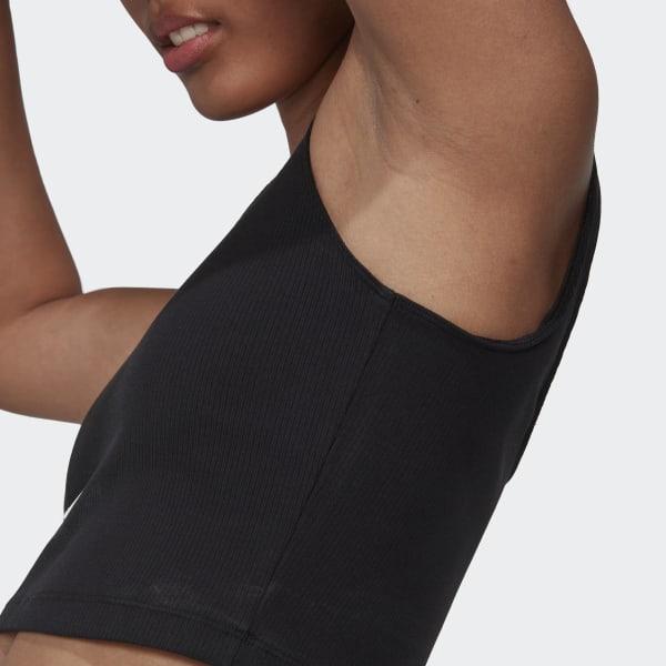 Czerń Rib Cropped Top UB015