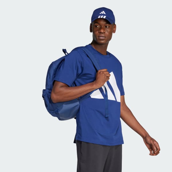 Azul Playera Essentials Logo Grande