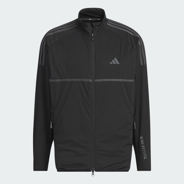 Đen Áo Khoác Golf 3 Sọc WIND.RDY
