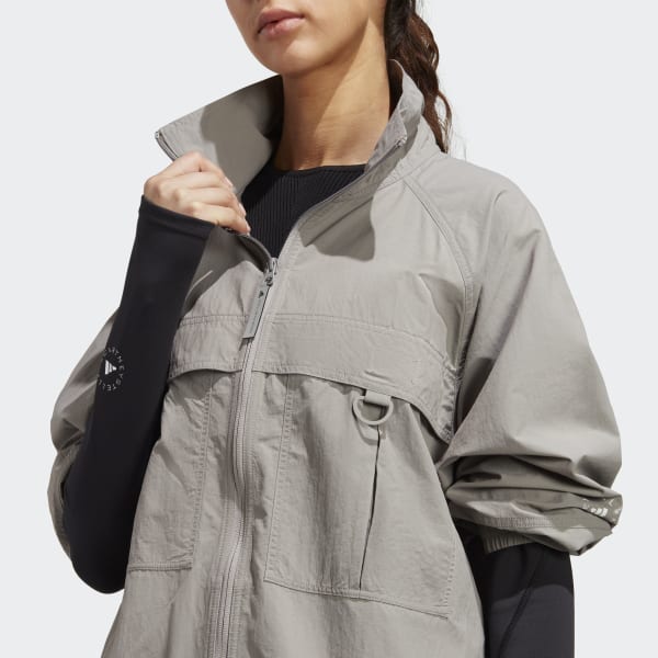 Grey adidas by Stella McCartney TrueCasuals Woven Solid Track Top