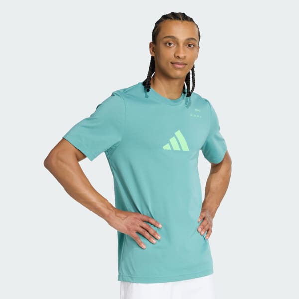 Turquesa playera Graphic Category de Pádel