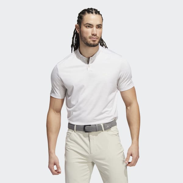 adidas Textured Stripe Polo Shirt Beige | Men's Golf | adidas US