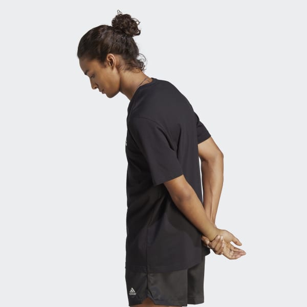 Negro Polo Essentials Single Jersey con Logo Bordado