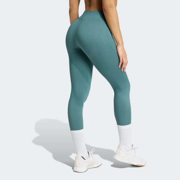 Green Workout Essentials Full-Length Knit Leggings