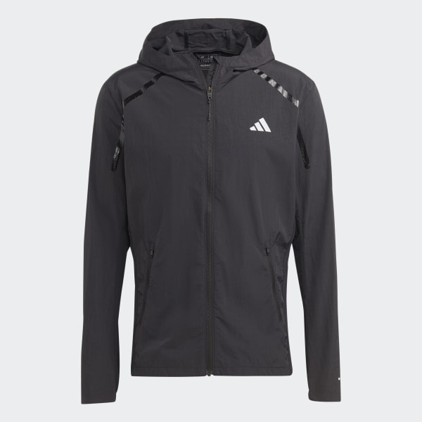 Black Marathon Warm-Up Jacket