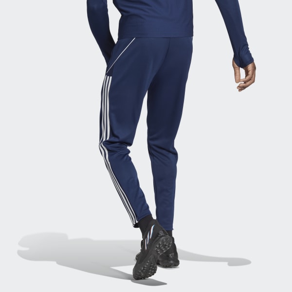 Navy blue adidas tracksuit bottoms sale
