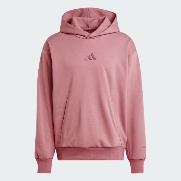 adidas ALL SZN Fleece Hoodie Pink adidas UK