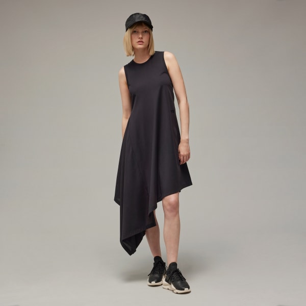 Black Y-3 Asymmetrical Dress
