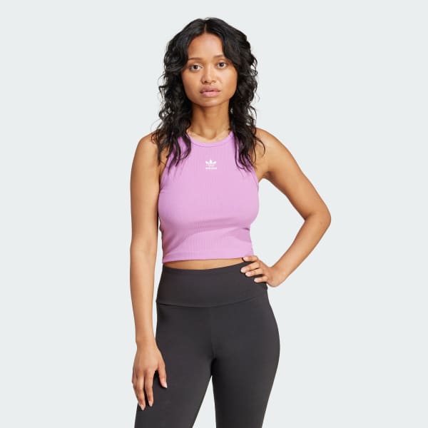 Purple adidas top outlet